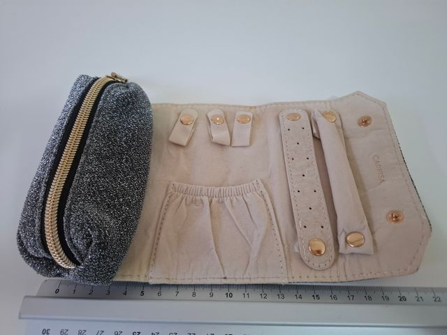 Portagioie da viaggio Carpisa grigio argento