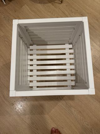 Mueble auxiliar blanco de madera