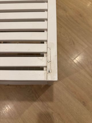 Mueble auxiliar blanco de madera