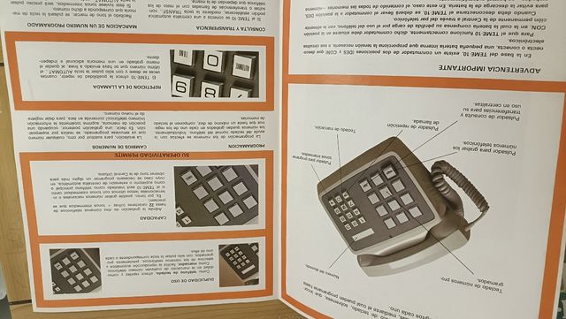 Teléfono  Amper TM10 Beige/Gris