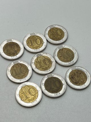 9 Monedas 10 Lei Moldavia 2018