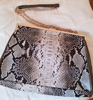 BOLSO SERPIENTE MARRON 