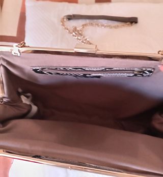 BOLSO SERPIENTE MARRON 