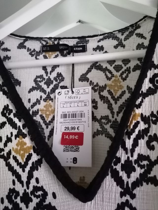 Vestido largo Sfera estampado