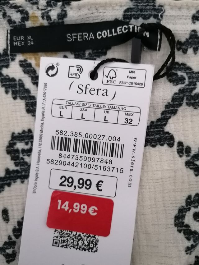 Vestido largo Sfera estampado