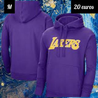 Sudadera Lakers Morada Talla M