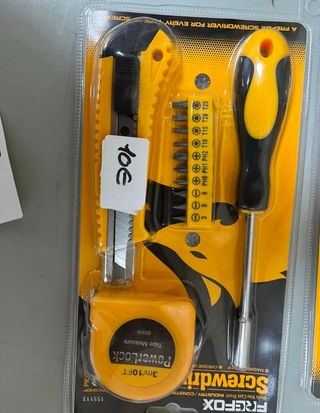 Set Herramientas 6 Piezas: Cutter, Cinta Métrica,