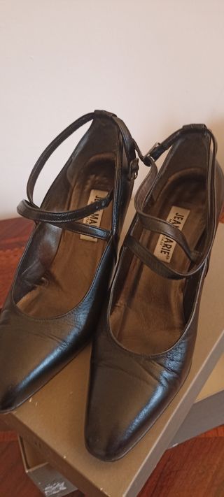 Scarpe eleganti JEAN MARIE in pelle nera