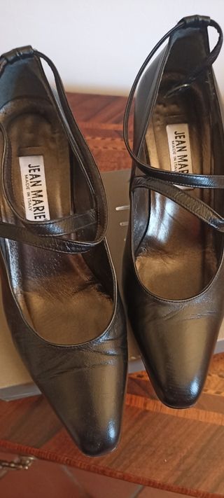 Scarpe eleganti JEAN MARIE in pelle nera