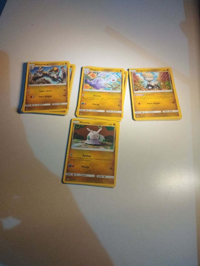 Lote 4 Cartas Pokémon Dragón