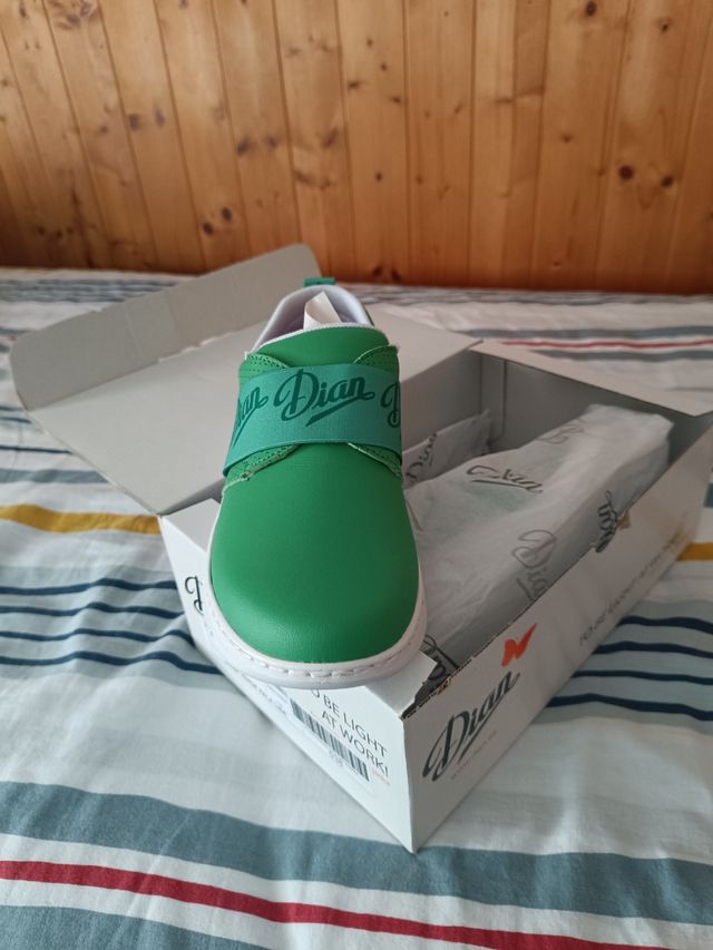 Zapatos sanitarios Dian verdes