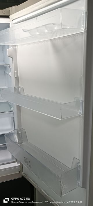 Nevera Combi SAIVOD Acero Inoxidable NO Frost ener