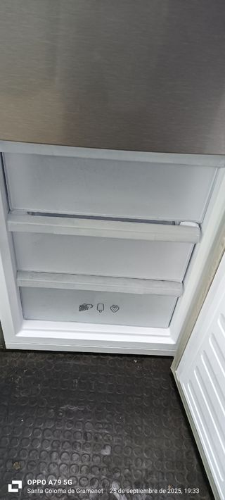 Nevera Combi SAIVOD Acero Inoxidable NO Frost ener