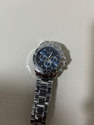 Reloj BOSS Cronógrafo Azul y Plateado