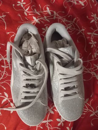 Scarpe Puma Argento Glitter Donna