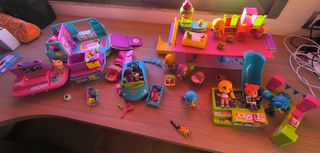 Lote PinyPon – 9 muñecos + casas+coches +accesorio