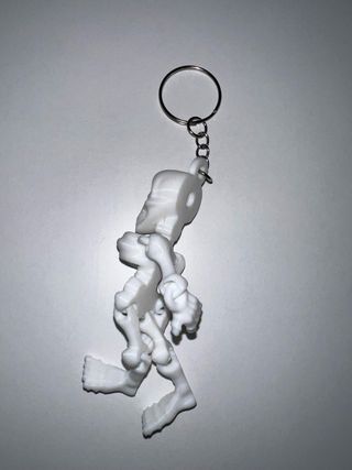 Porta-chaves esqueleto branco