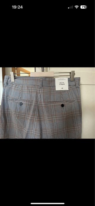 Pantalones H&M cuadros hombre