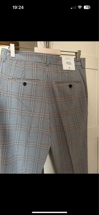 Pantalones H&M cuadros hombre