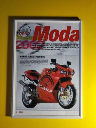 Gilera Super Sport 600 cuadro cartel poster