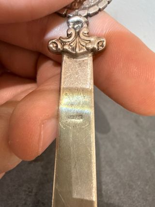 Lote 4 Cucharitas Plata con Escudos y abrecartas