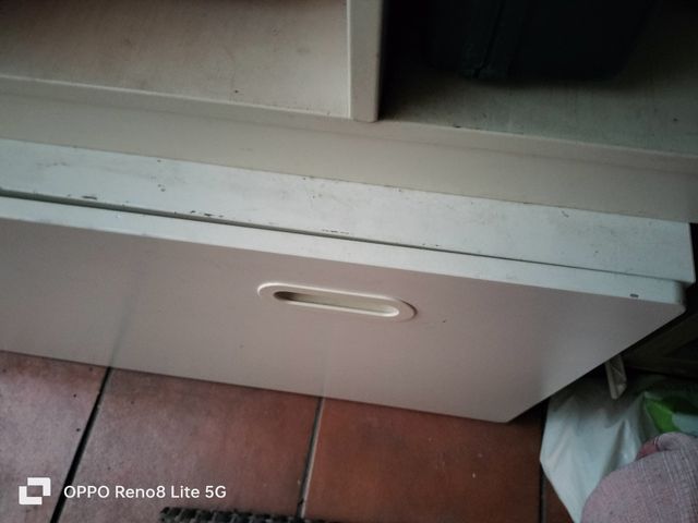 Banco de arrumação em madeira bege Ikea