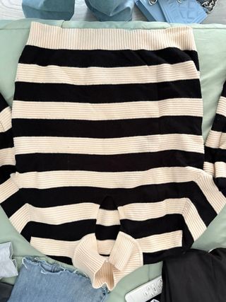 Jersey rayas beige y negro