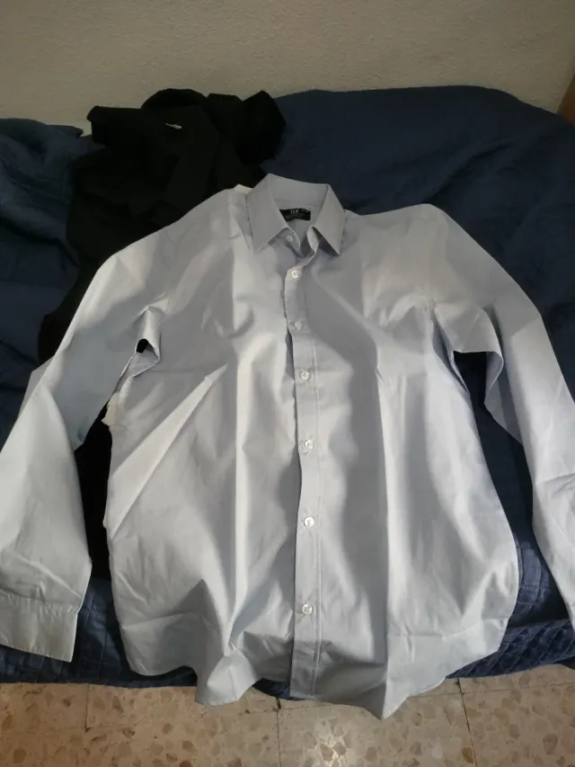 Pack 2 Camisas de vestir manga larga hombre S