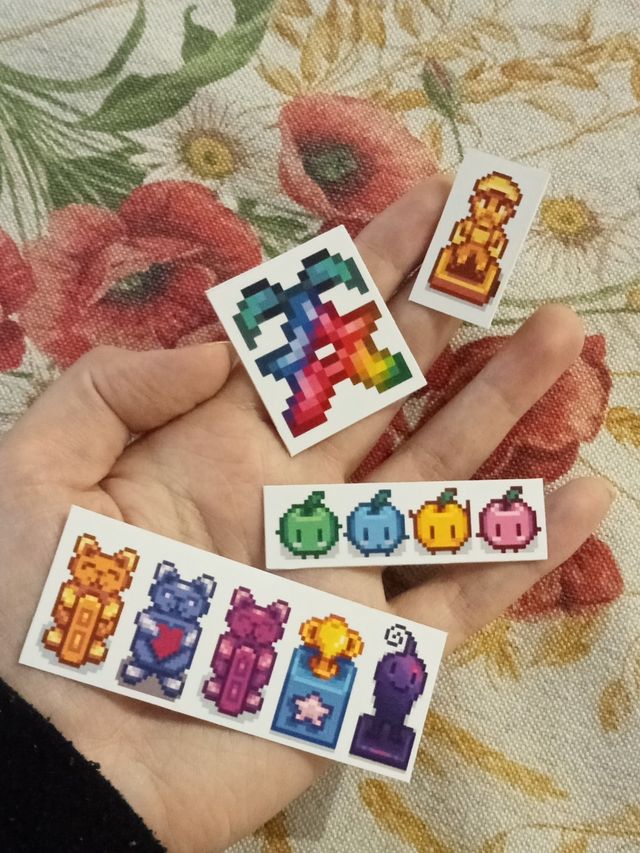 Adesivi Stardew Valley pixel art