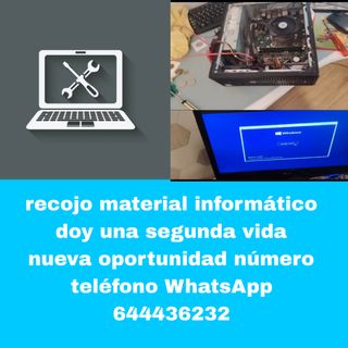 Recojo material informático 
