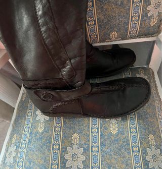 Botas altas mujer piel negras talla 38