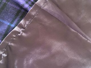 Chaqueta de cuadros morada y negra. M. 