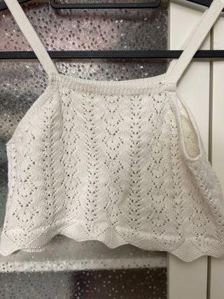 Top tirantes tejido calado talla 13/14