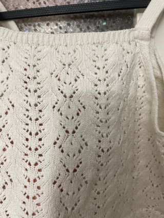 Top tirantes tejido calado talla 13/14