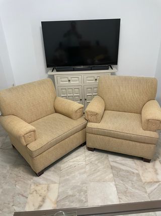 Conjunto 2 sillones de tela