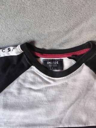 Jersey INSIDE Negro, Blanco y Rojo Talla L