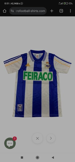 Camiseta Adidas Rayas Azul y Blanca