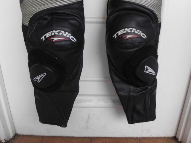 mono cuero 2 piezas teknic traje moto talla 54 XL