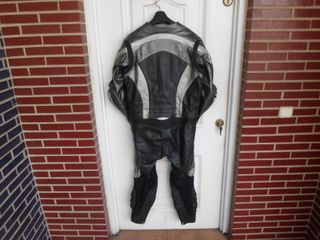 mono cuero 2 piezas teknic traje moto talla 54 XL