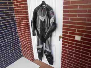 mono cuero 2 piezas teknic traje moto talla 54 XL