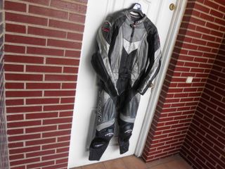 mono cuero 2 piezas teknic traje moto talla 54 XL