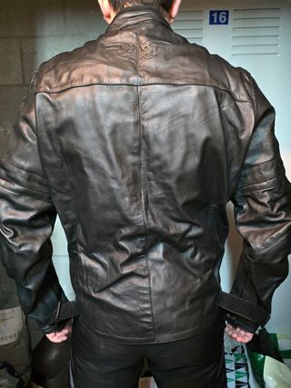 Chaqueta de moto de cuero SBJ