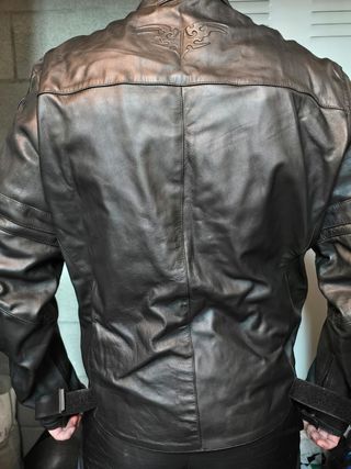 Chaqueta de moto de cuero SBJ