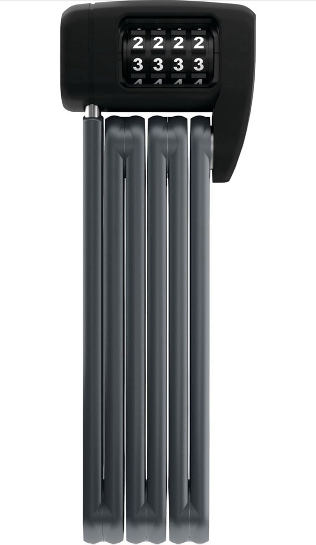 Cerradura plegable para bicicleta