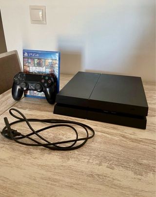 Consola PS4 (PlayStation 4) Negra y GTA + mando 