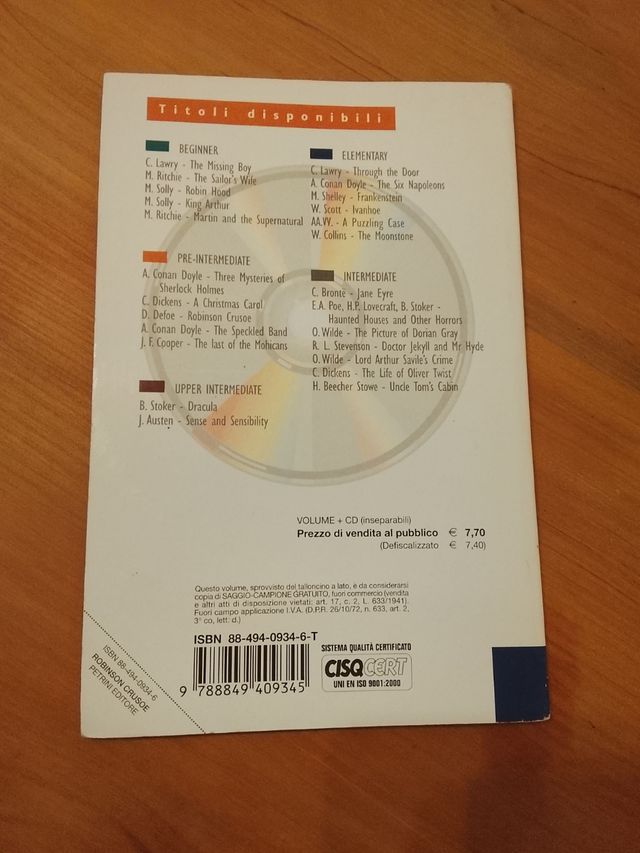 Defoe, Robinson Crusoe, Inglese Pre-intermediate