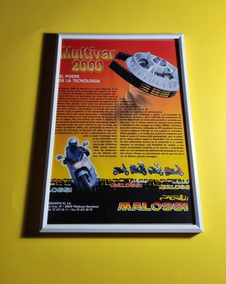 Multivar Malossi cuadro cartel publicidad