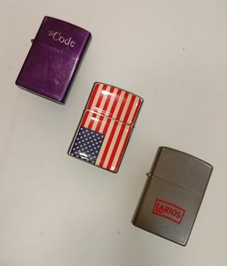 3 accendini stile Zippo