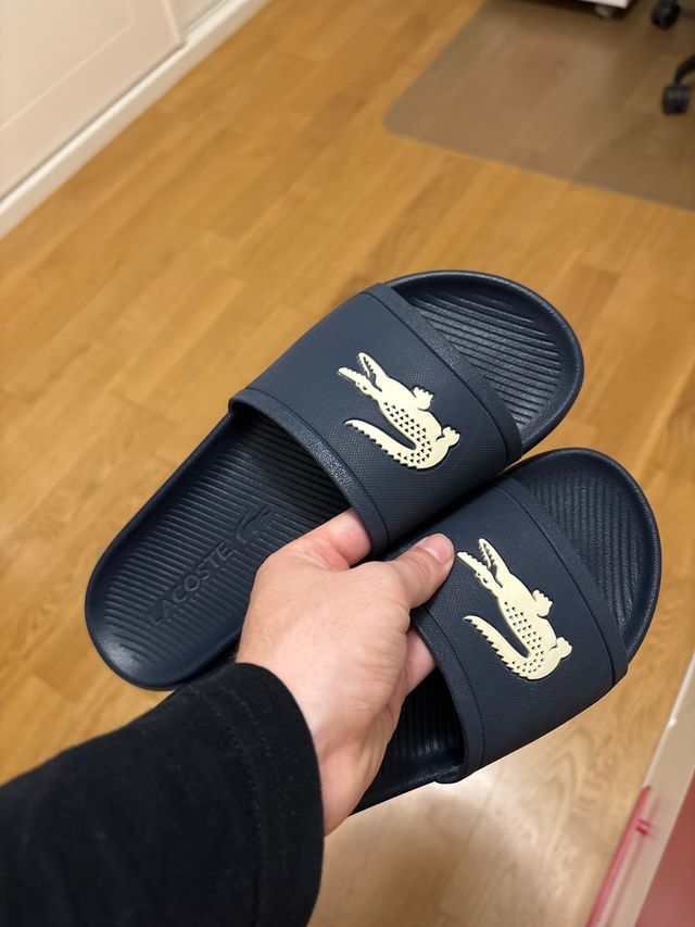 Chanclas Lacoste Azul Marino