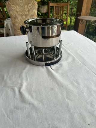 Set fondue Guzzini metallo e plastica